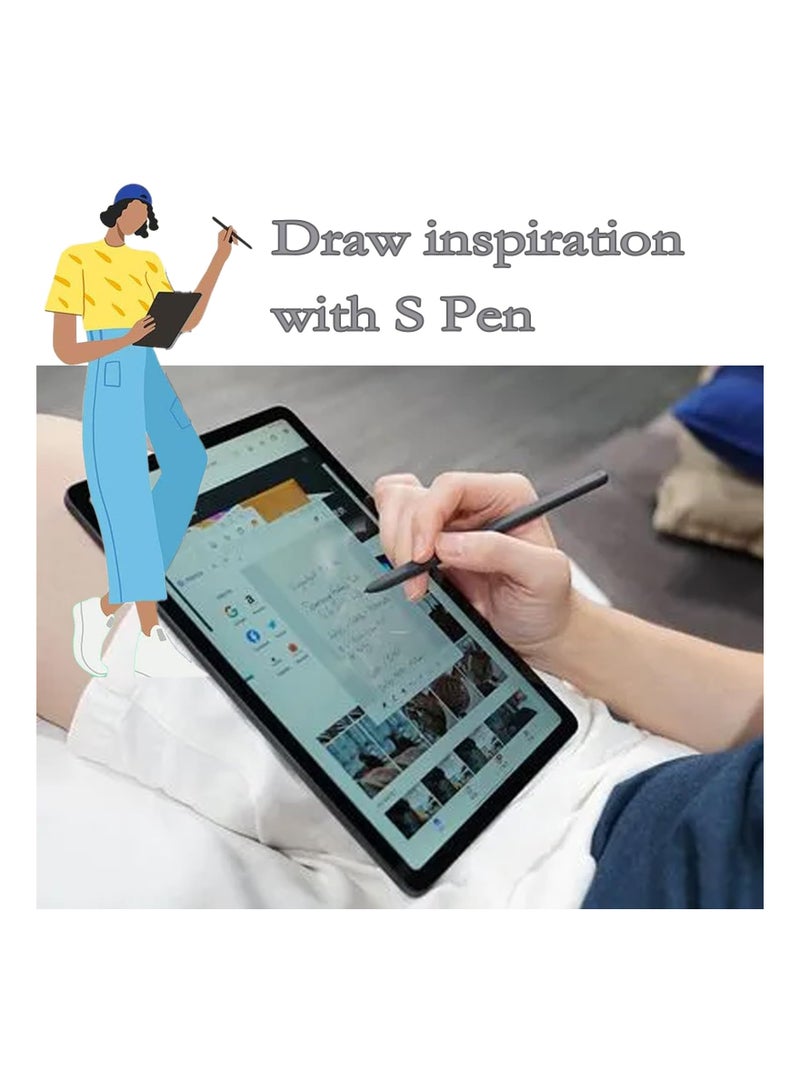 SYOSI 1 Pack Galaxy Tab S6 Lite Stylus Pen Replacement for Samsung Galaxy Tab S6 Lite S Pen, 4096 Levels of Pressure Sensitivity Stylus Pen Replacement for Samsung Galaxy Tab S6 Lite S Pen (Black) - Image 3