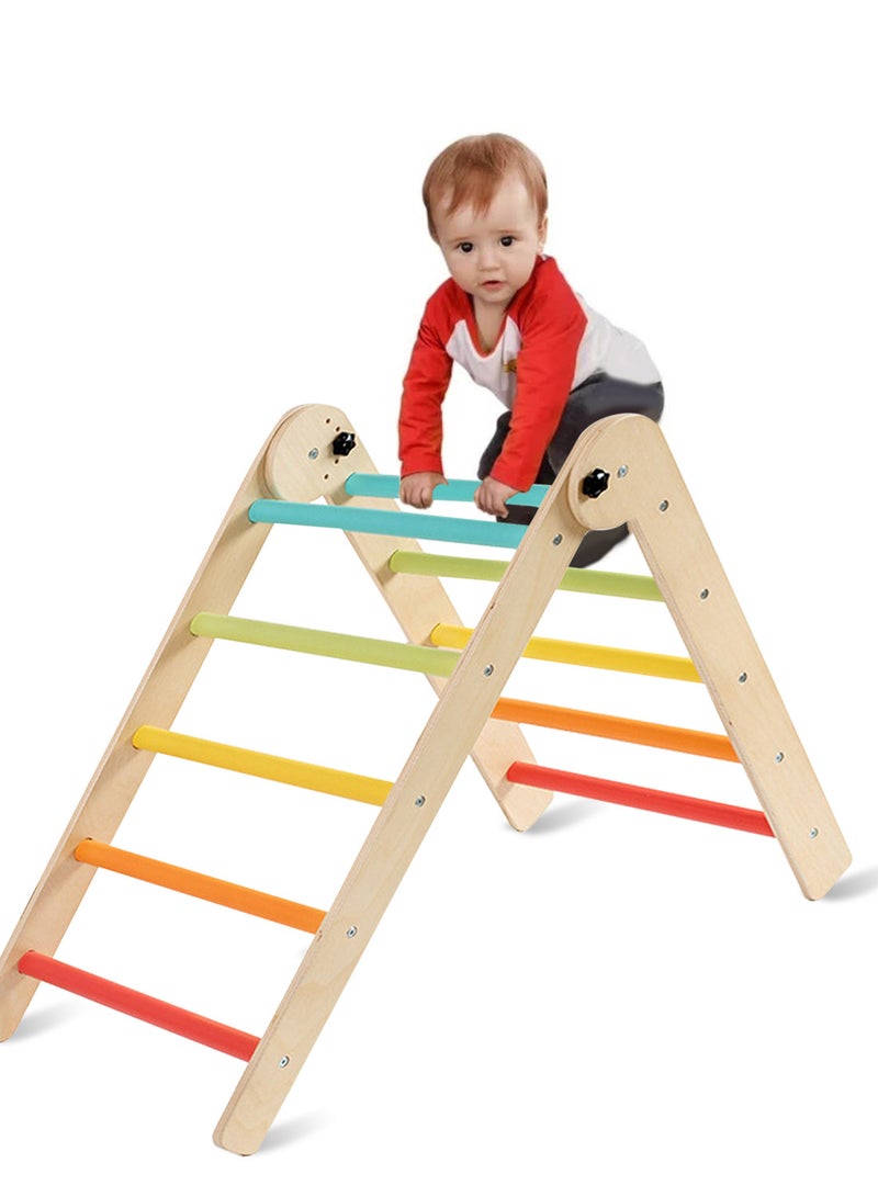 MaBaby Children's Wooden Climbing Frame Baby Sensory Training Climbing Frame Baby Indoor Climbing Frame Toys  - Image 1