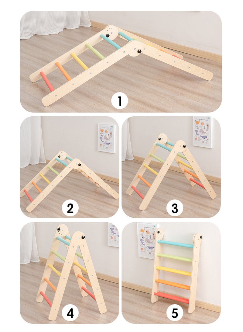MaBaby Children's Wooden Climbing Frame Baby Sensory Training Climbing Frame Baby Indoor Climbing Frame Toys  - Image 3