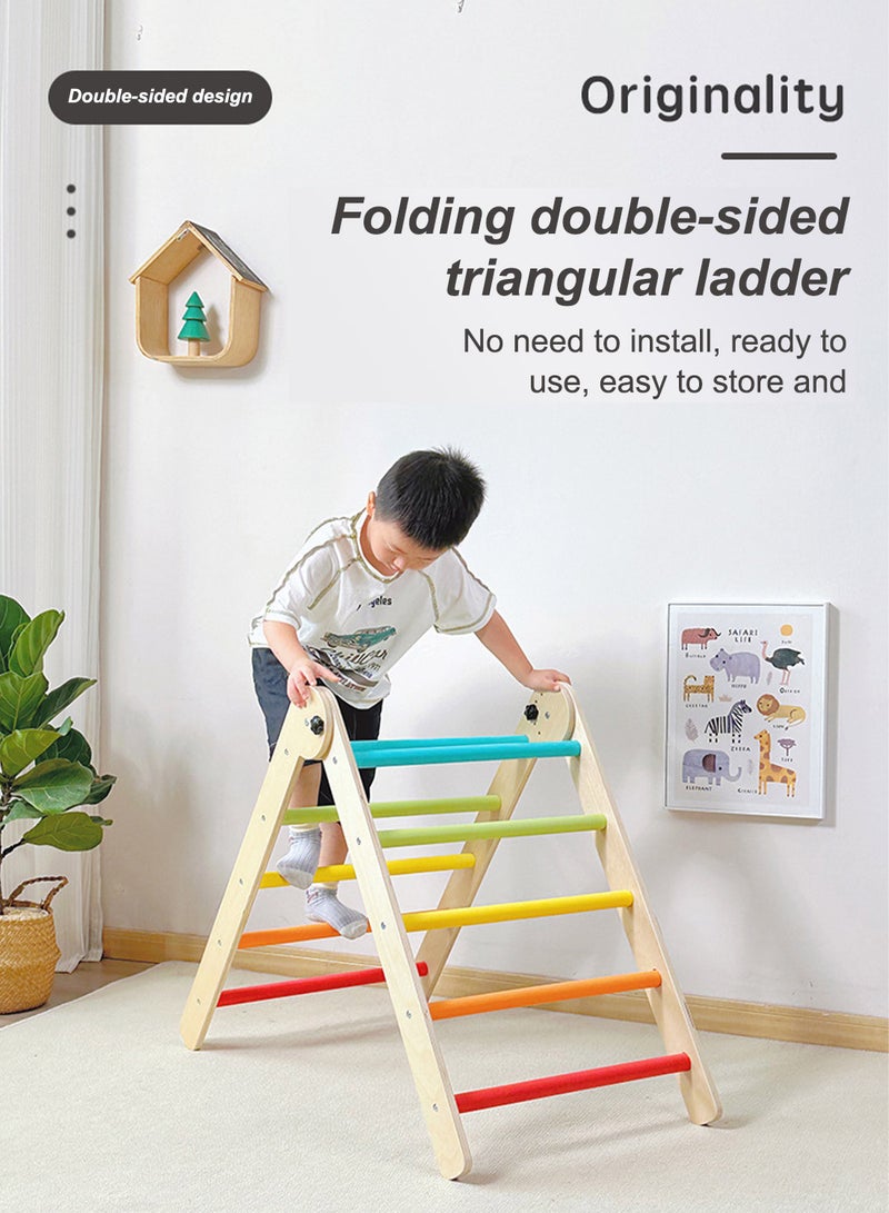 MaBaby Children's Wooden Climbing Frame Baby Sensory Training Climbing Frame Baby Indoor Climbing Frame Toys  - Image 4