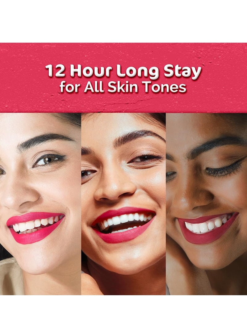 ماما إيرث أحمر شفاه مرطب مطفي يدوم طويلاً 01 Carnation Nude 2 جم - Image 4