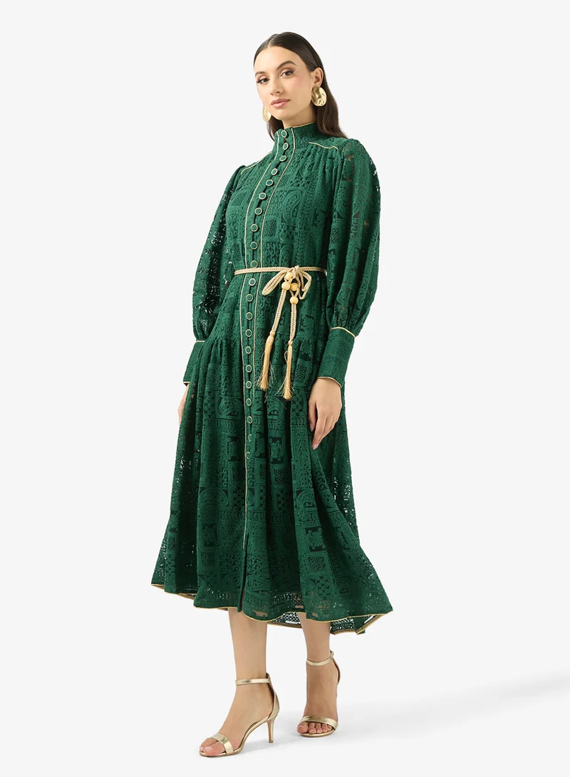 Lace A-line Dress