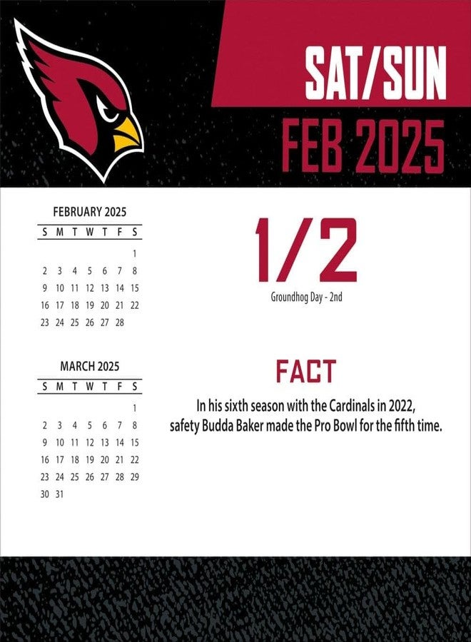Turner Licensing Turner Sports Arizona Cardinals 2025 Box Calendar (25998053028) - Image 3