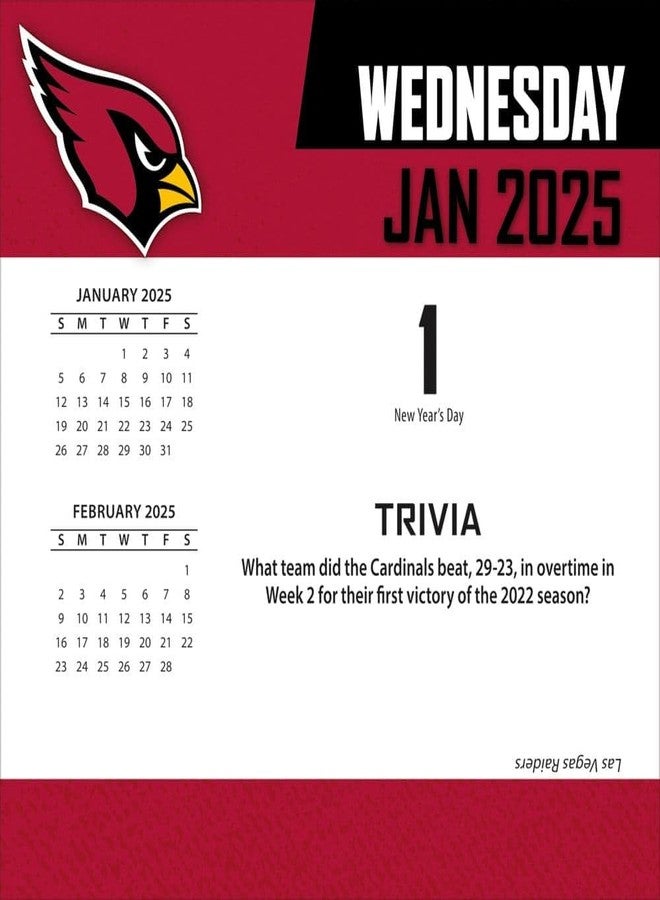 Turner Licensing Turner Sports Arizona Cardinals 2025 Box Calendar (25998053028) - Image 2
