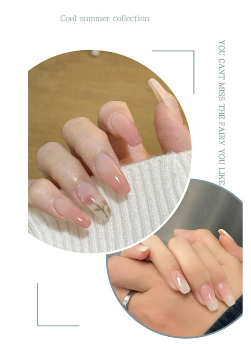 Miss Gooey Gel Nail Polish Set With UV Light 6 Colors Cream Solid Kit Brush Art Neutral Nude Glossy Glitter Soak Off DIY Manicure At Home For Nails Travel Size  - Image 5