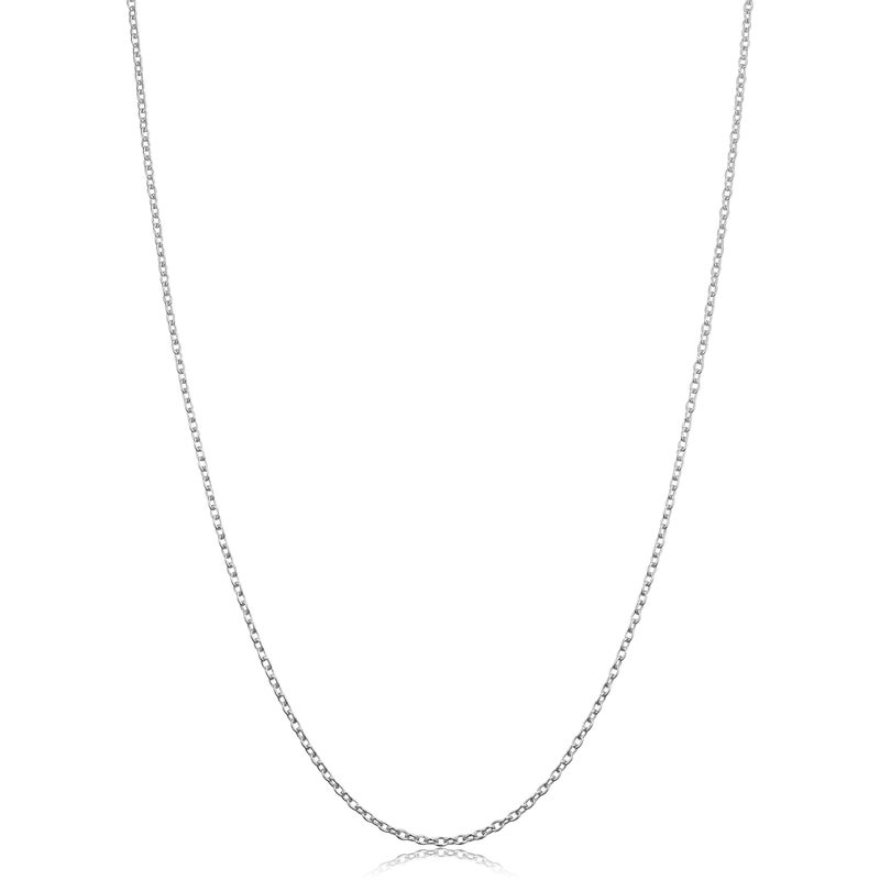Kooljewelry Sterling Silver Round Cable Chain Necklace (1.2 mm, 22 inch) - Image 1