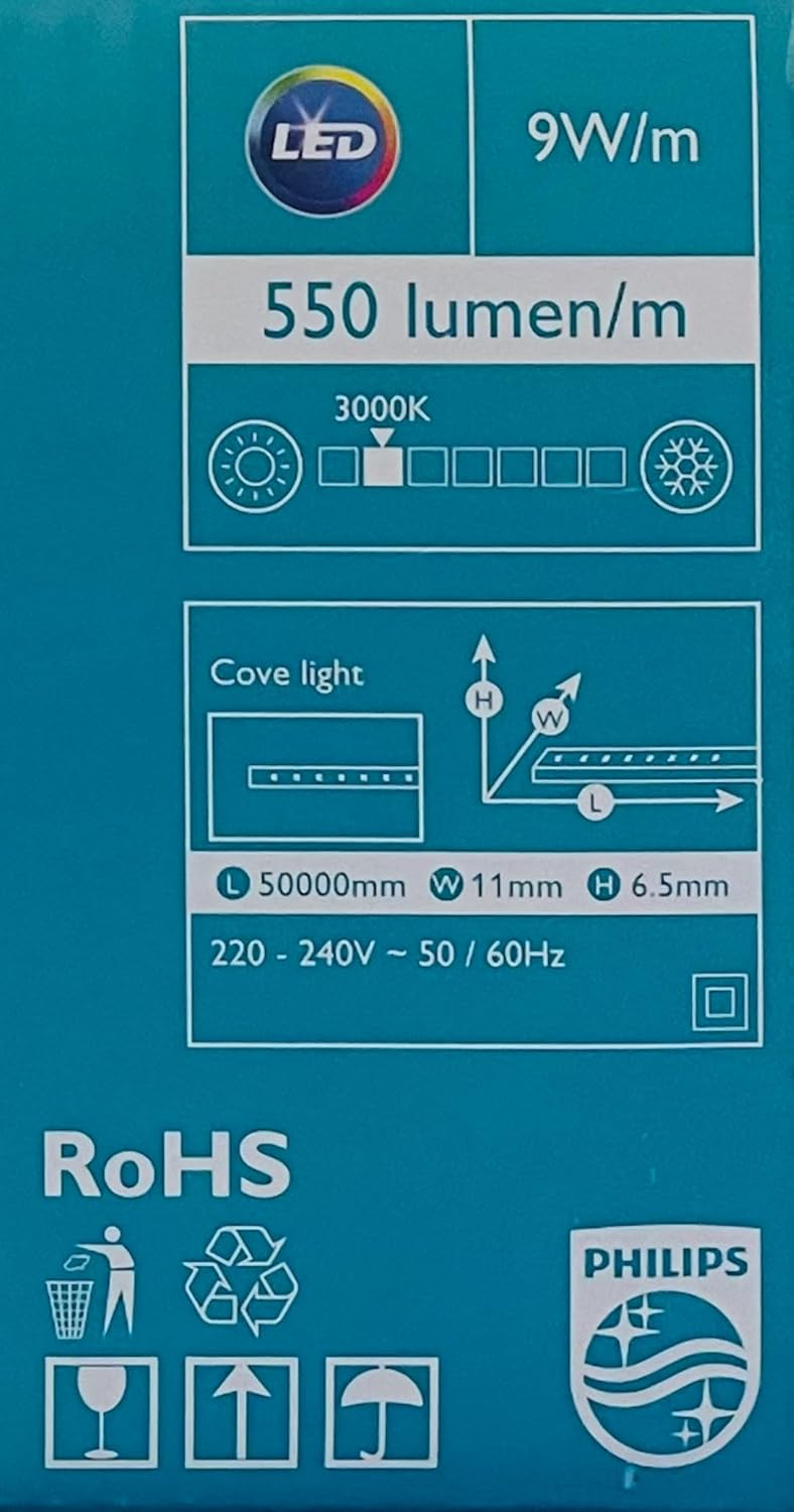 Philips شريط إضاءة LED دافئ أبيض من فيليبس بطول 50 متر - Image 4