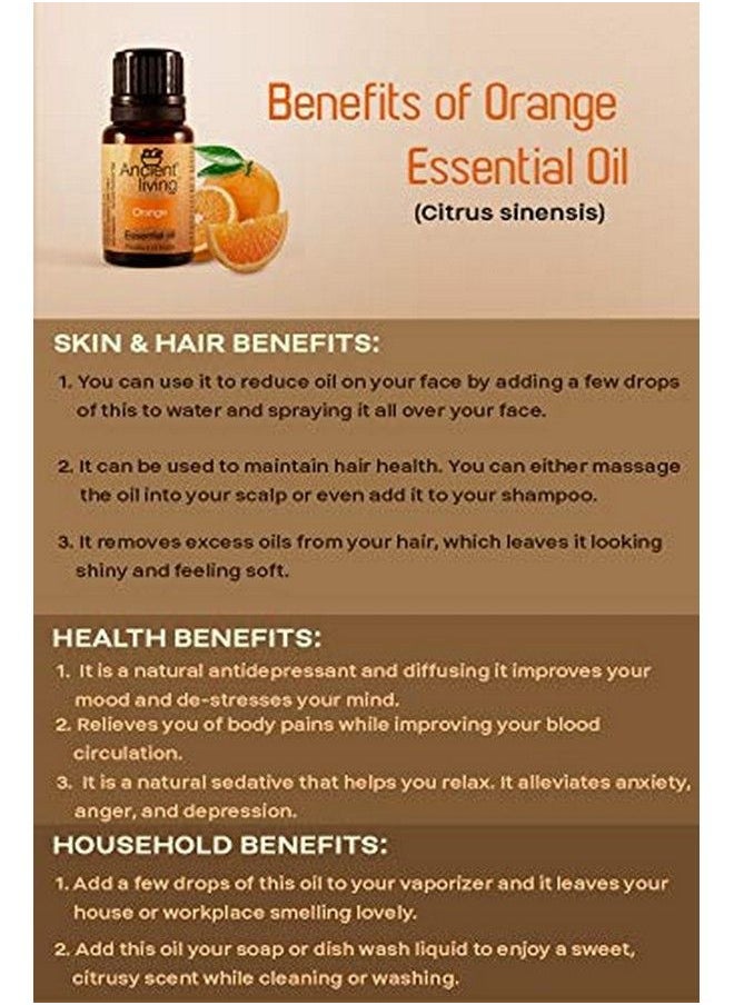 Ancient Living Organic Orange Essential Oil 10 Ml X 2  - Image 4