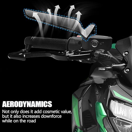 PACEWALKER Motorcycle Mirrors Universal 360 Rotatable Stealth Wind Wing Side View Mirrors for Kawasaki Z400 Z650 Z900 Z1000 Duke 125 200 250 390 690 790 1290 Yamaha MT, HONDA, SUZUKI(8mm 10mm) - Image 2