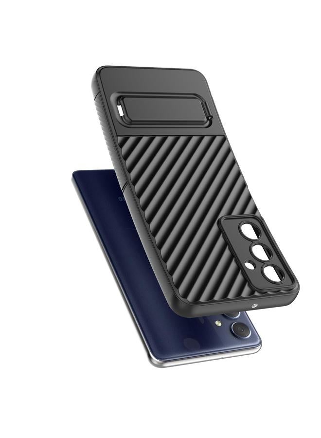 erorex Case For Samsung Galaxy M54 Wavy Texture TPU Phone Case with Lens Film - Image 4