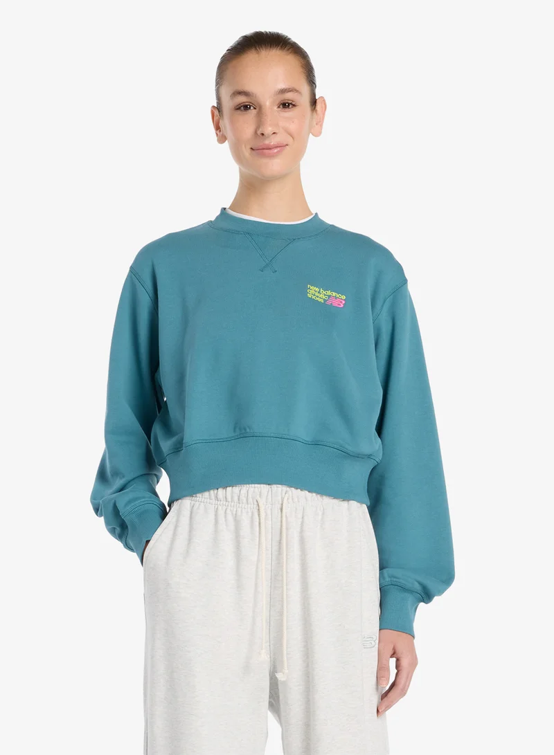 New Balance Athletics Premium Logo Relaxed Sweatshirt
