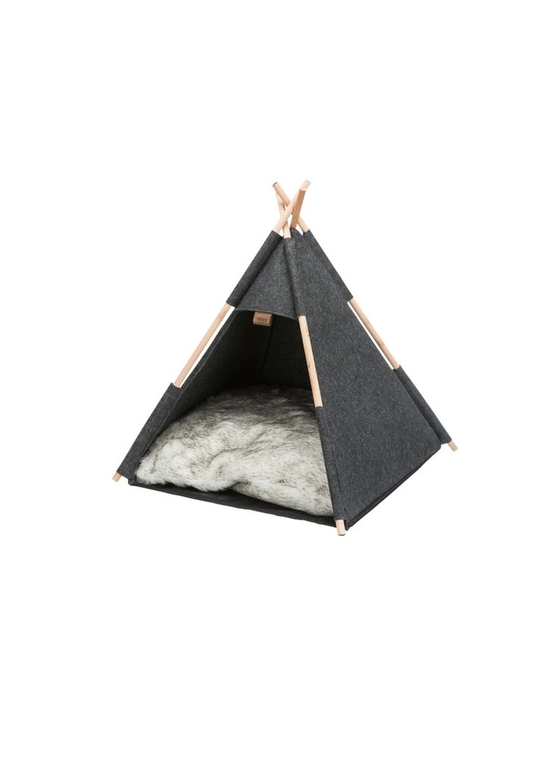 تريكسي شعر Trixie Tipi Cave للقطط أنثراسايت - Image 2