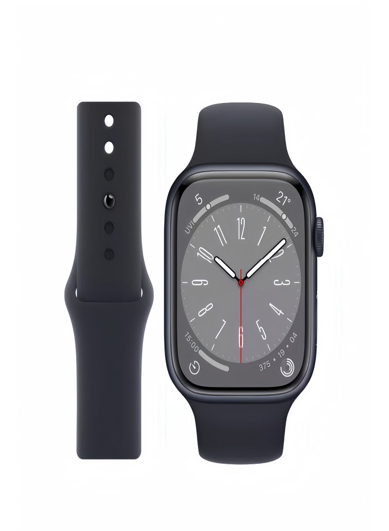 Silicone Breathable Sport Watch Strap Compatible with Apple Watch Series 10/9/8/7/SE/Ultra, Classic Replacement Wrist Band for iWatch