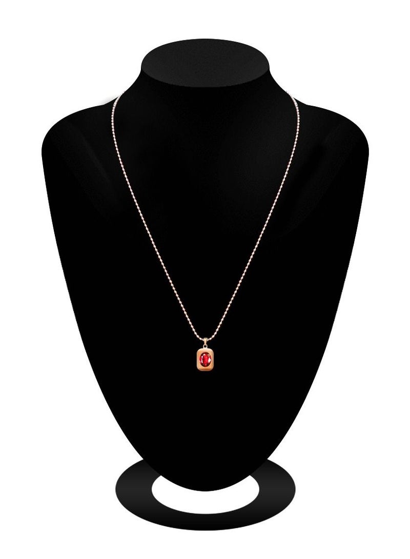 AIWANTO Alissa 3099 Necklace With Red Stone  - Image 2