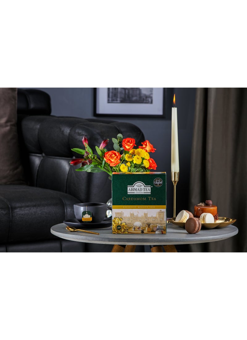 Ahmad Tea Cardamom Tagged Tea 100 Teabags (200g) - Image 4