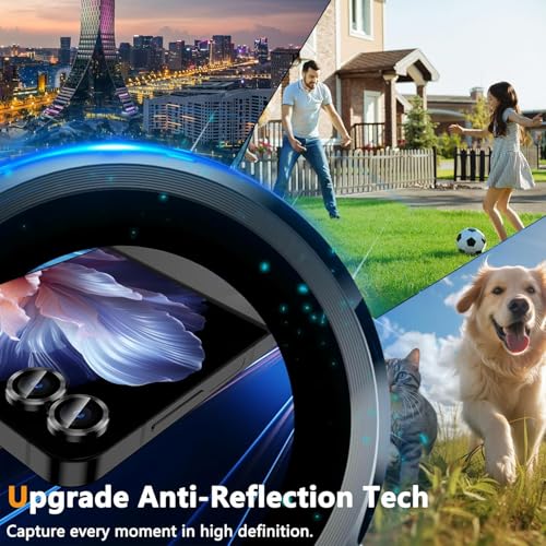 Lensarmor Camera Lens Protector Rings for Samsung Galaxy Z Flip 7 (Pack of 2) – Jet Black Metal Lens Covers, Scratch Resistant Aluminum Alloy Camera Rings - Image 5