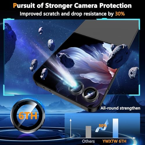 Lensarmor Camera Lens Protector Rings for Samsung Galaxy Z Flip 7 (Pack of 2) – Jet Black Metal Lens Covers, Scratch Resistant Aluminum Alloy Camera Rings - Image 3