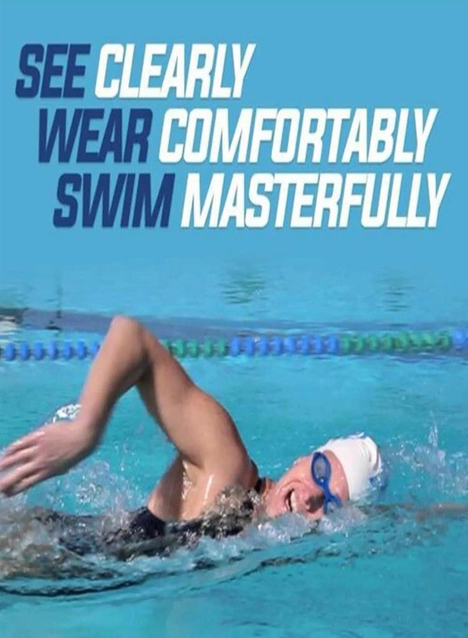 HUNCHA Swim Goggles, Swimming Goggles No Leaking Full Protection Adult Men Women Youth, Anti Fog Air Tight Wide View Swimming Goggles With Adjustable Strap & Ear Plug, for 3+ to Adults, Pack of 1 - Image 5