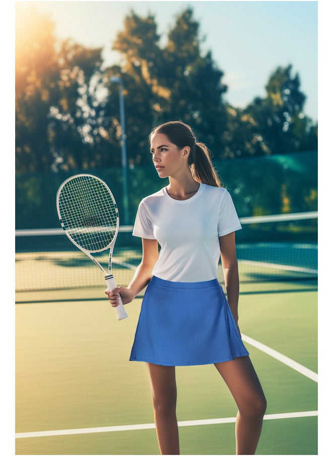 trendyol - Indigo 2 Layer Tennis Knitted Sports Shorts Skirt With Inner Shorts TWOSS22SR00067 - Image 1
