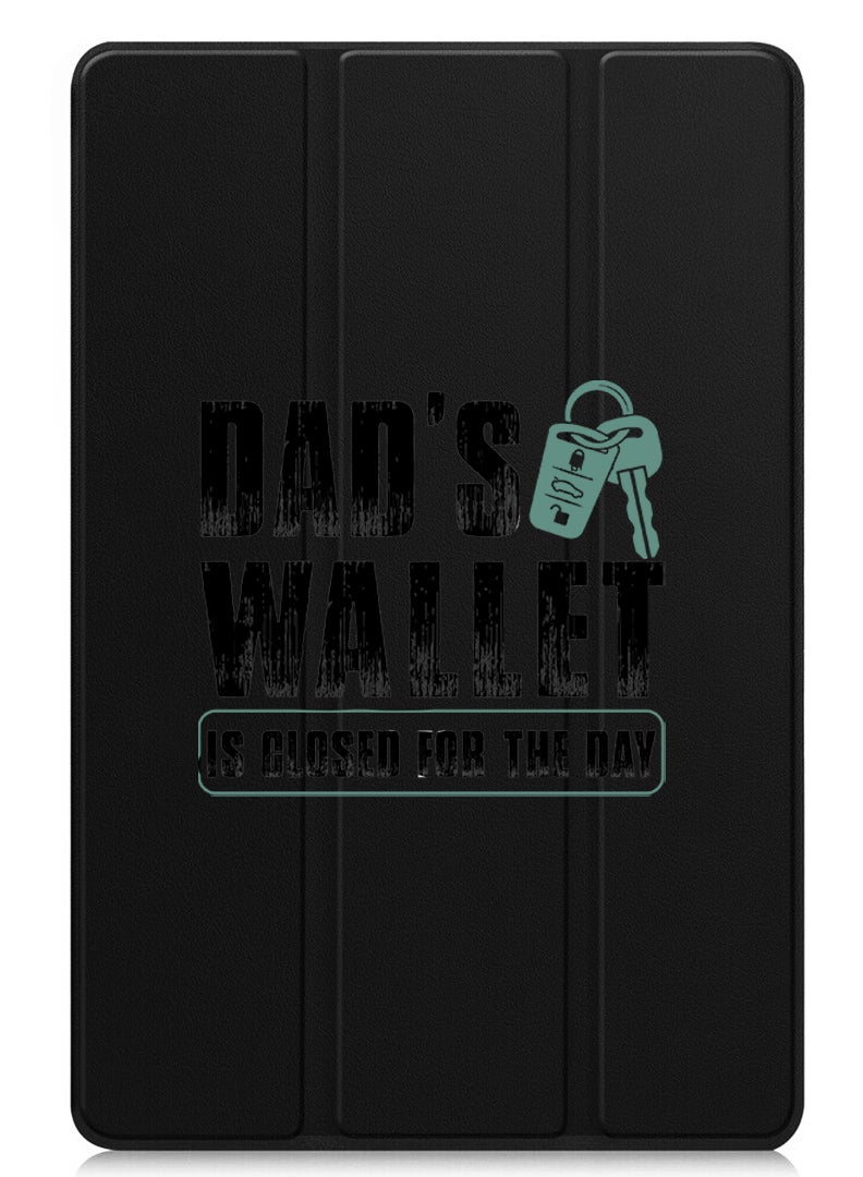 Theodor Protective Flip Case For Apple iPad Pro 11 (2024) With Trifold Stand Auto Wake Sleep Shockproof Cover Dads wallet Black - Image 1