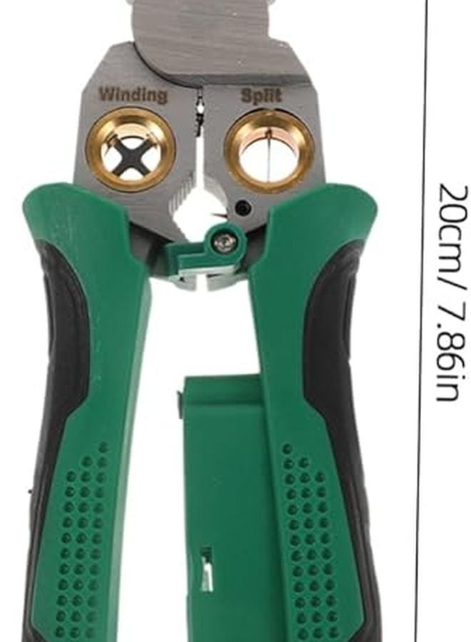 ملقط تجريد الأسلاك الفولاذي المقاوم للصدأ بمقبض مانع للانزلاق وقاطع ومشبك واختبار الجهد - Image 3