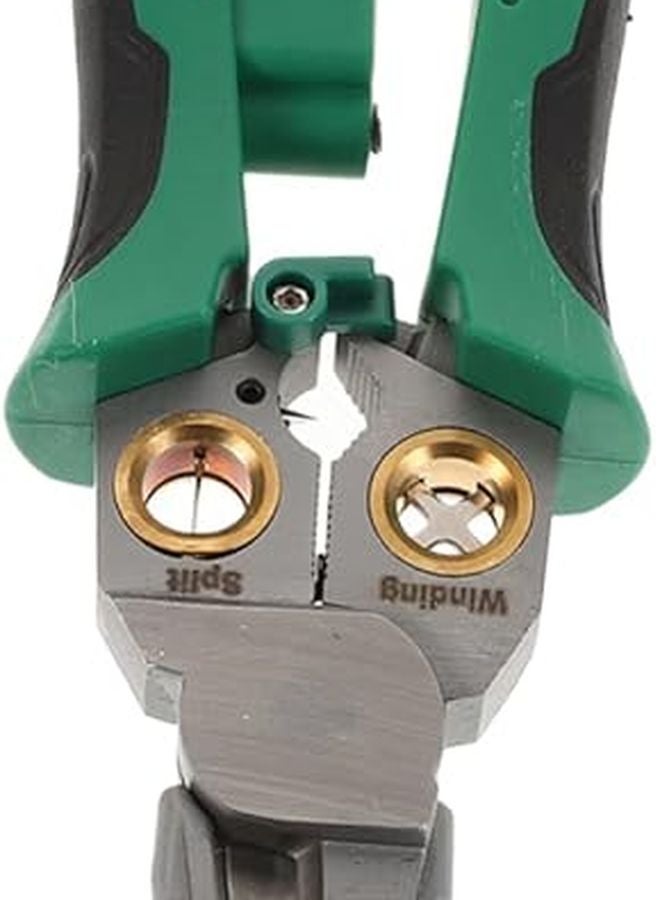 ملقط تجريد الأسلاك الفولاذي المقاوم للصدأ بمقبض مانع للانزلاق وقاطع ومشبك واختبار الجهد - Image 1