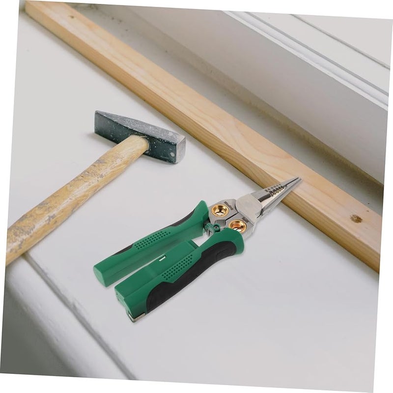 ملقط تجريد الأسلاك الفولاذي المقاوم للصدأ بمقبض مانع للانزلاق وقاطع ومشبك واختبار الجهد - Image 5