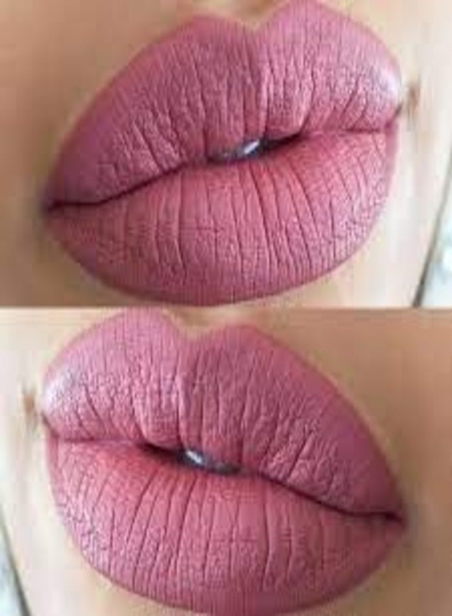 SEPHORA COLLECTION Cream Lip Stain 10HR Liquid Lipstick 06 Pink Souffle - Matte Deep Berry Pink 5ml - Image 4