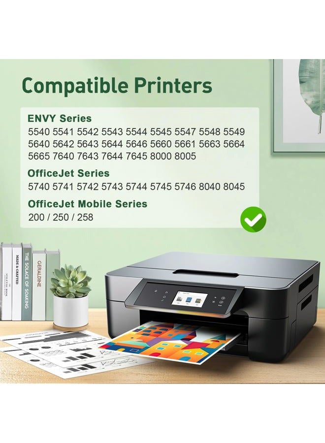 KINGWAY 62XL Ink Cartridges Black and Color Replacement for HP Ink 62 for HP 62XL Ink Cartridge Combo Pack HP62 HP62XL Envy 7640 7645 5660 5540 5661 OfficeJet 5740 8040 Mobile 200 250 258 Printer Ink 62 - Image 3