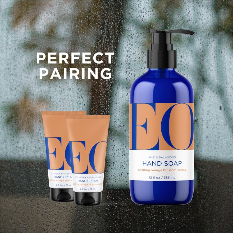 EO Hand Cream, 2.5 Ounce (Pack of 2), Orange Blossom and Vanilla, Organic Plant-Based, Moisturizer for Dry Skin - Image 5