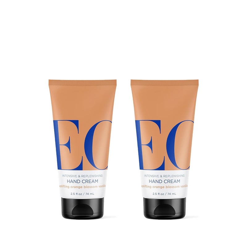 EO Hand Cream, 2.5 Ounce (Pack of 2), Orange Blossom and Vanilla, Organic Plant-Based, Moisturizer for Dry Skin - Image 1