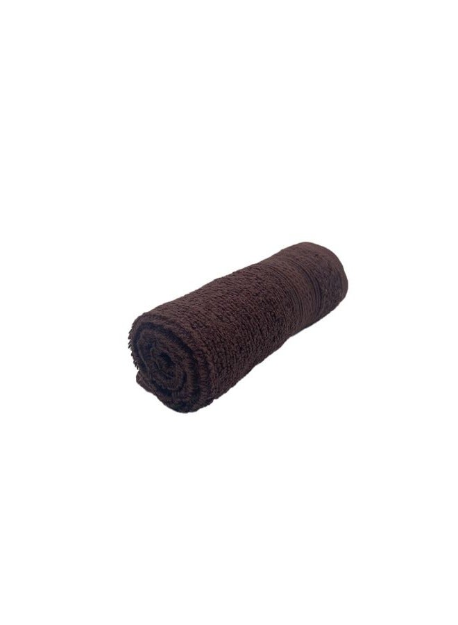 BYFT Daffodil (Brown) Premium Hand Towel (40x60 Cm-Set of 1) 100% Cotton, Highly Absorbent and Quick dry, Hotel and Spa Quality Bath linen with Stripe Diamond Dobby-500 Gsm - Image 4