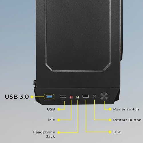 MegaDesk ميجا ديسك كمبيوتر سطح المكتب (كور i5-4400 / 8 جيجابايت رام / 256 جيجابايت SSD / HDMI / VGA / Ethernet / HD Graphics 4600 / USB 3.0 / ويندوز 10 / واي فاي) برنامج أساسي مثبت (8-256 جيجابايت) - Image 2