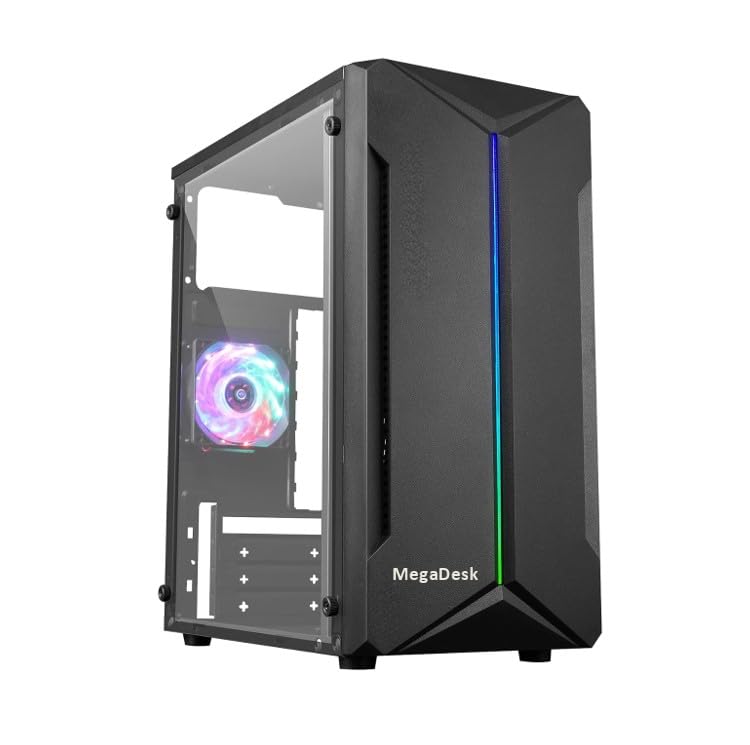 MegaDesk ميجا ديسك كمبيوتر سطح المكتب (كور i5-4400 / 8 جيجابايت رام / 256 جيجابايت SSD / HDMI / VGA / Ethernet / HD Graphics 4600 / USB 3.0 / ويندوز 10 / واي فاي) برنامج أساسي مثبت (8-256 جيجابايت) - Image 1