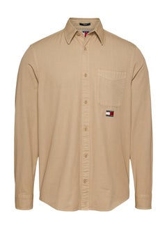 TOMMY JEANS Regular Fit Washed Twill Long Sleeve Shirt  - Image 5