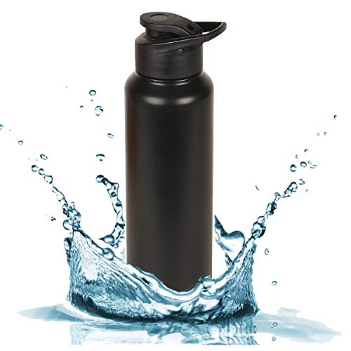 Style Homez Stainless Steel Water Bottle, Gym Sipper BPA Free Food Grade Quality Black Color 1000 ml - Image 3
