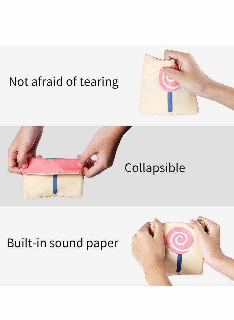 Baby Gifts Toys, Soft Cards with Cloth Storage Bag for Infants Newborn, Toddlers and Kids Learning High Contrast Cards at Home, on Airplanes, Cars or Travel Colourful (Pack of 20 Pieces) - Image 5