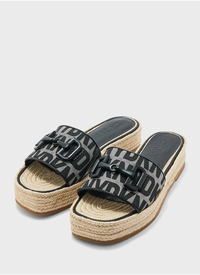 DKNY Fiona Platform Slide Sandals