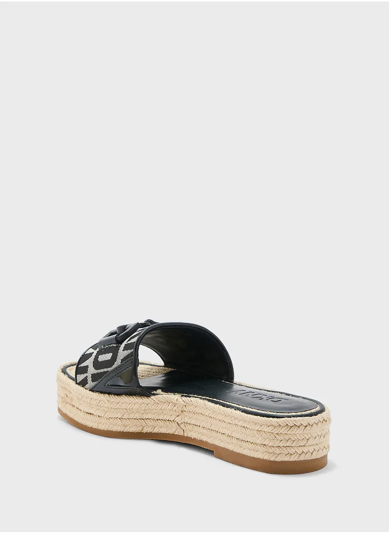 DKNY Fiona Platform Slide Sandals