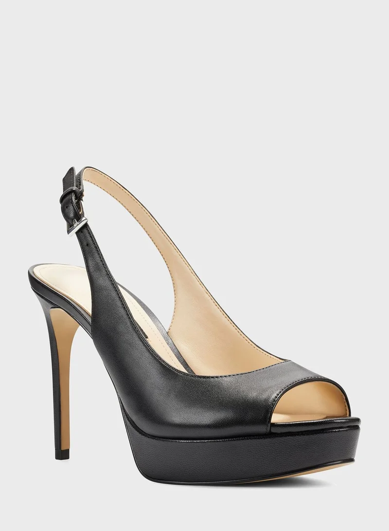 NINE WEST Elle Platform High Heel Sandals for Women Best Price Qatar