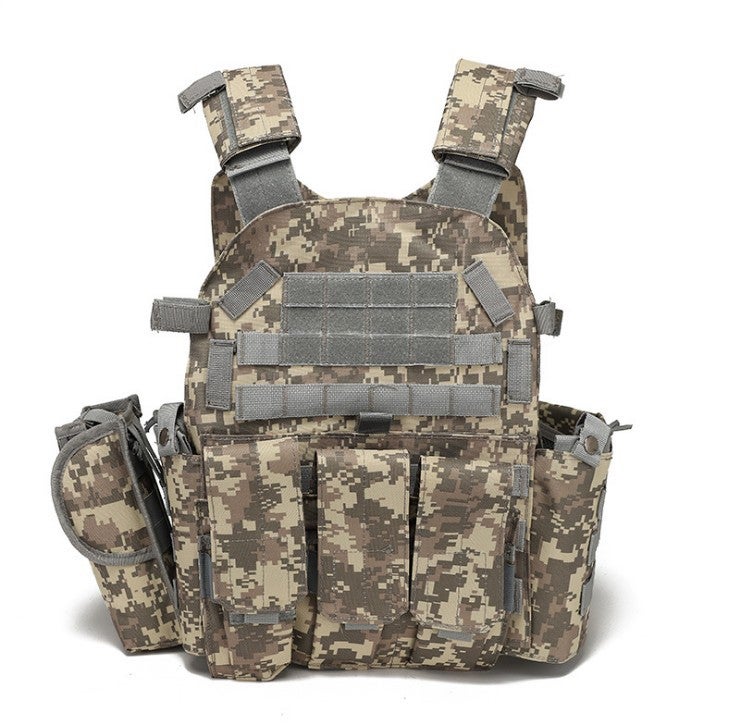 Outdoor Tactical Molle Vest Multi-Pocket Camo Training Vest for Men and Women - Image 1