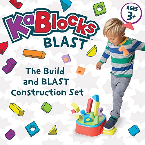MindWare KaBlocks Blast Includes 30 Foam Blocks 2 Launch Blocks Building Platform  Kaboom Launch Pad  Ages 3 - Image 5