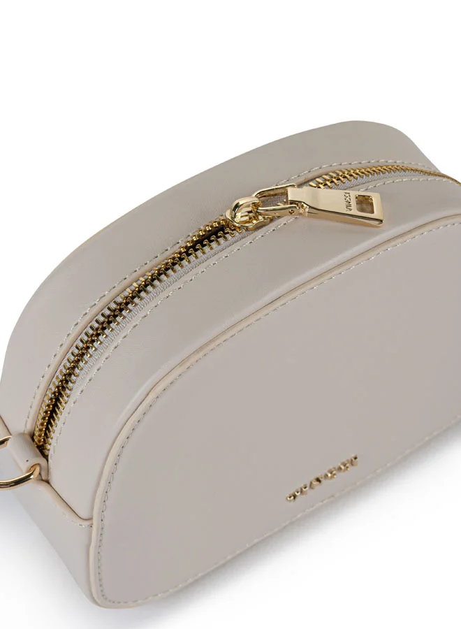 Vincci Women Solid Shoulder Bag with Adjustable Strap And Zip Closure