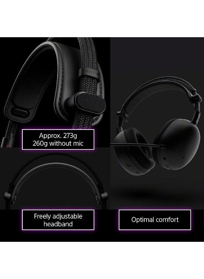 سوني Sony INZONE H9 II Wireless Noise Canceling Gaming Headset, WH-1000XM6 Drivers, Lightweight, Detachable Cardioid AI Mic, 2.4GHz and Bluetooth, Soft Case, for PC, PS5, Switch, and Mobile - White - Image 4