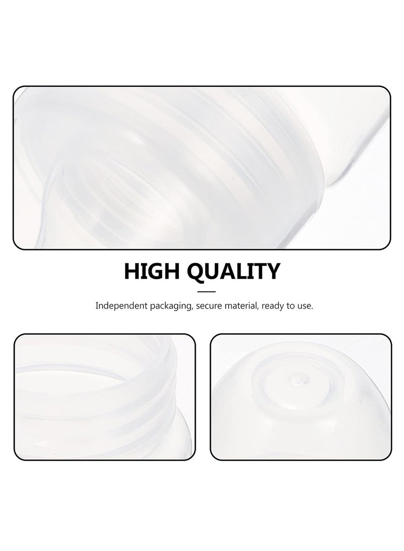 روعة زجاجات رضاعة للاستخدام مرة واحدة من 12 قطعة مزودة بغطاء وزجاجة حليب شفافة للأطفال حديثي الولادة خالية من مادة BPA وزجاجة حليب ثدي غير سامة بسعة 100 مل للتخزين المحمول - Image 2