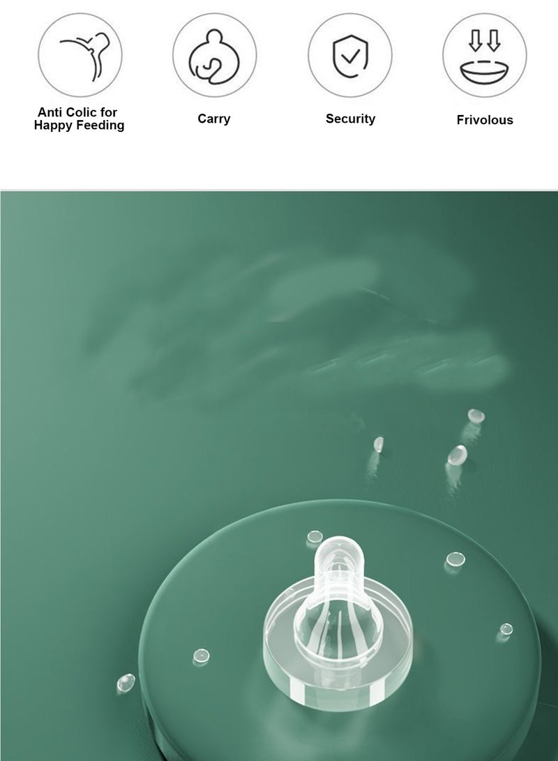 روعة زجاجات رضاعة للاستخدام مرة واحدة من 12 قطعة مزودة بغطاء وزجاجة حليب شفافة للأطفال حديثي الولادة خالية من مادة BPA وزجاجة حليب ثدي غير سامة بسعة 100 مل للتخزين المحمول - Image 3