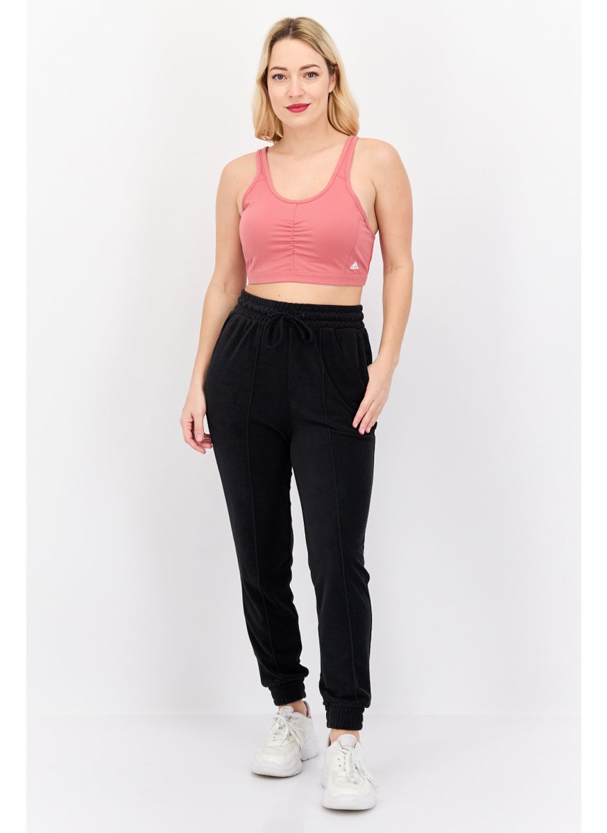 Adidas Women Sportswear Fit Lightly Padded Sports Bra, Mauve  - Image 4