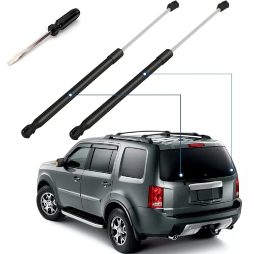JSTEE Rear Window Glass Lift Supports Struts Compatible with Honda Pilot 2009-2015 74875SZAA01,74875-SZA-A01 2 Pack,with Screwdriver for Install - Image 1