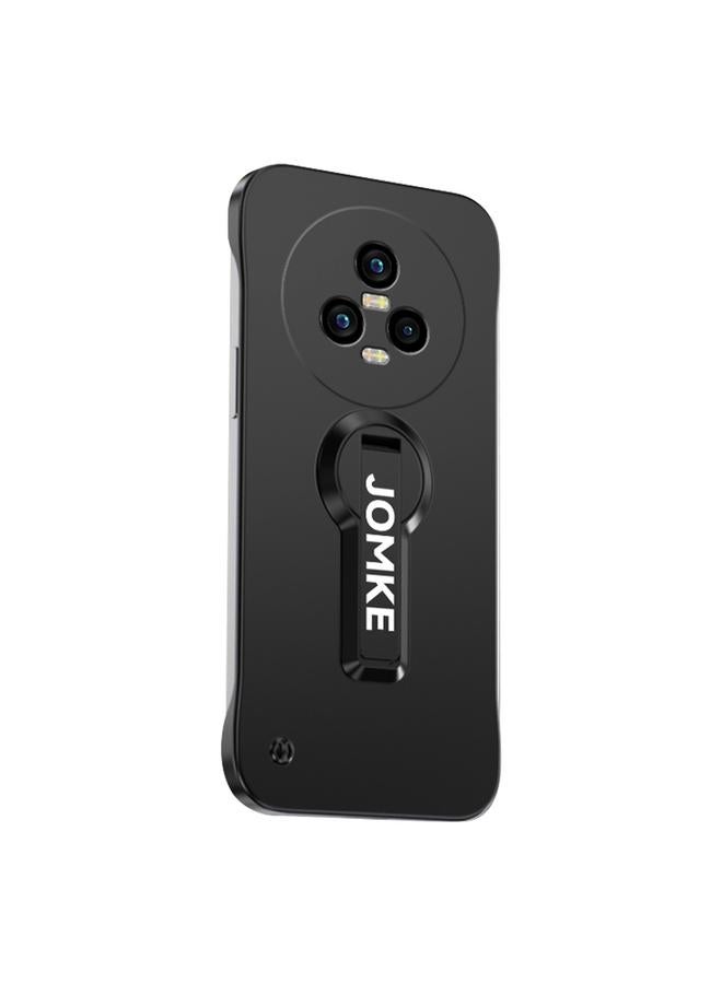 Green Tiger Case For Honor Magic5 Baking Varnish 360 Rotate Holder No Frame PC Phone Case - Image 1