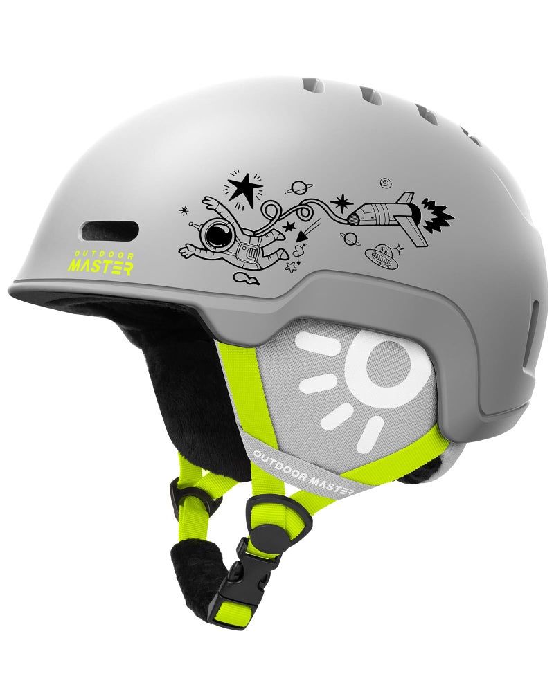 OutdoorMaster Kids Ski Snowboard Helmet, Durable PC Shell, Protective EPS Foam & 12 Cooling Vents, Dial Fit, Certified Snow Sport Helmet - Image 1
